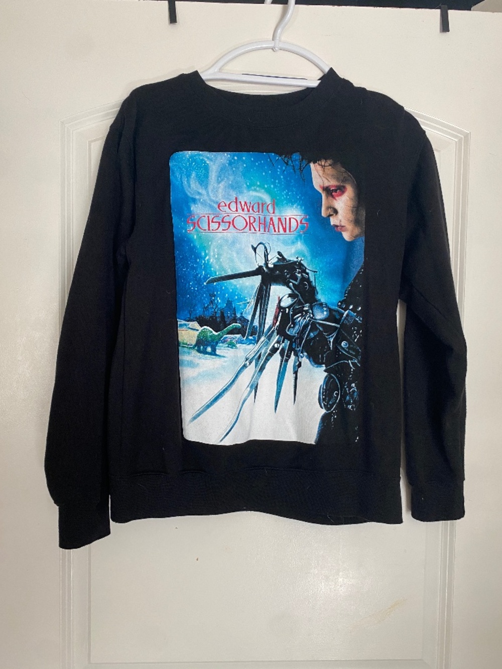 Edward scissorhands I am not complete black graphic sweatshirt